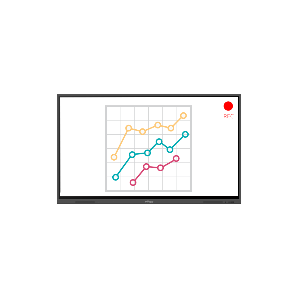 ინტერაქტიული ეკრანი, სმარტ ეკრანი Vivitek NovoTouch EK650i, 65”, 4K UHD, Android 7.0, Smart Board, Black