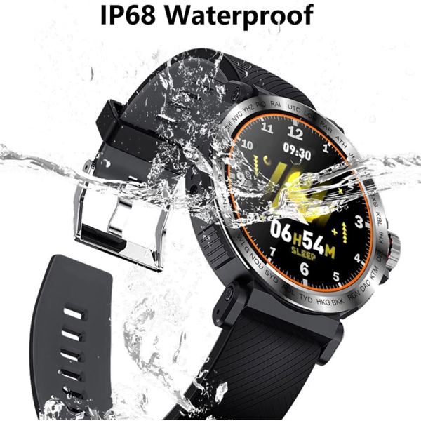 სმარტ საათი SENBONO S18 Full Screen Touch Smart Watch IP68 Waterproof Men Sports Watch Heart Rate Monitor Smart Watch for IOS Android Phone (gray)