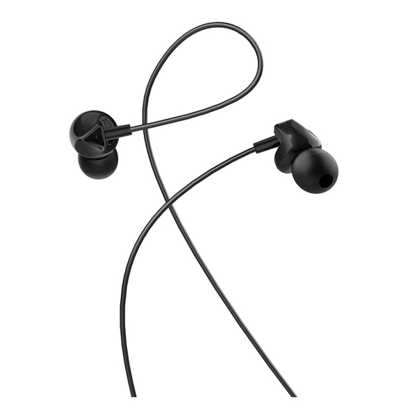 ყურსასმენი HOCO M60 PERFECT SOUND UNIVERSAL EARPHONES WITH MIC  BLACK