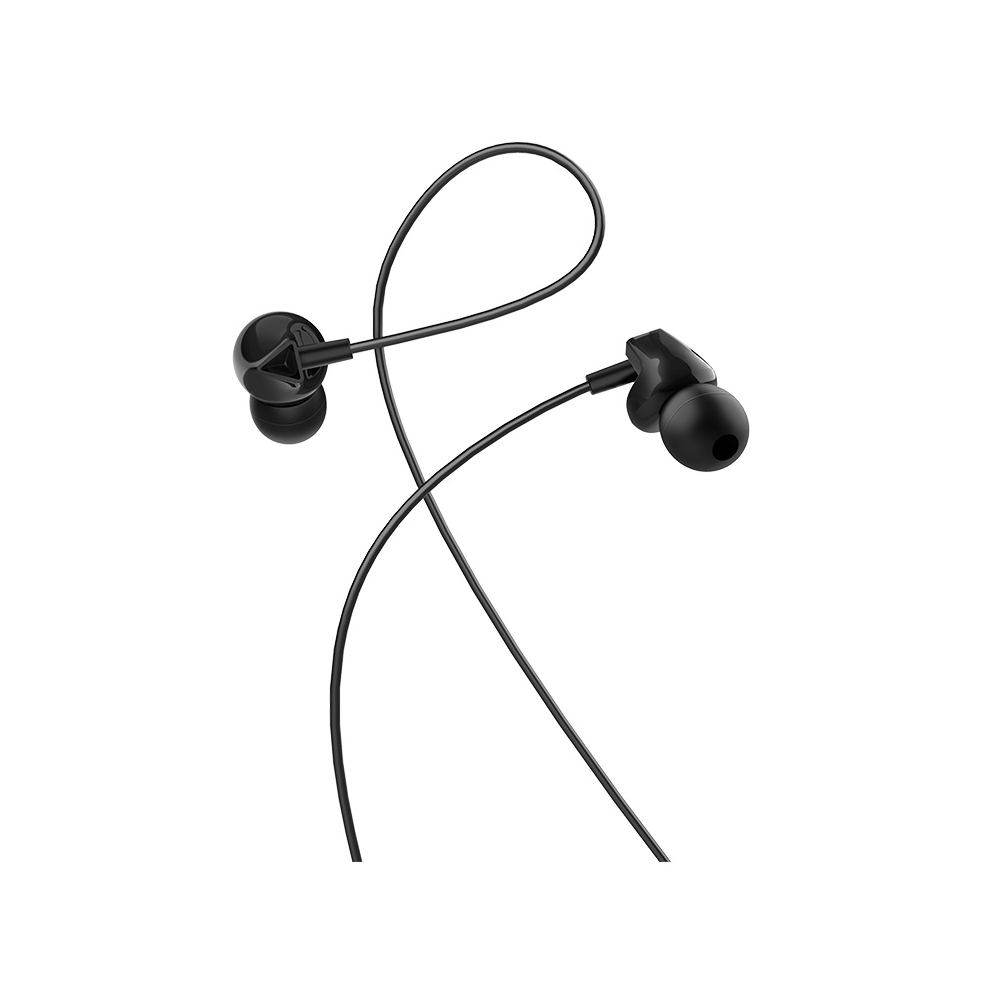 ყურსასმენი HOCO M60 PERFECT SOUND UNIVERSAL EARPHONES WITH MIC  BLACK