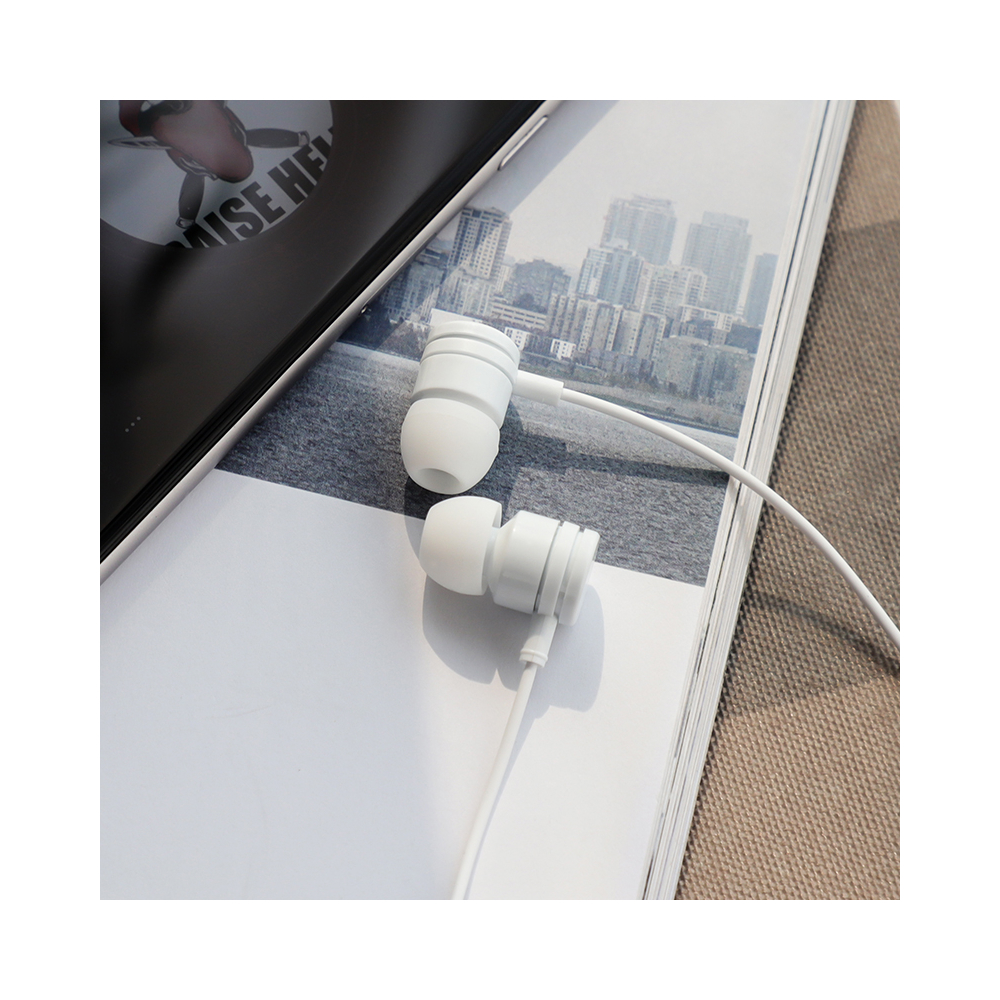 ყურსასმენები BOROFONE  BM31 Mysterious universal earphones with mic white