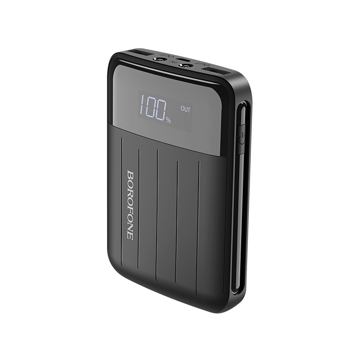 პორტატული დამტენი BOROFONE BT21 Universal energy mobile power bank(10000mAh) black