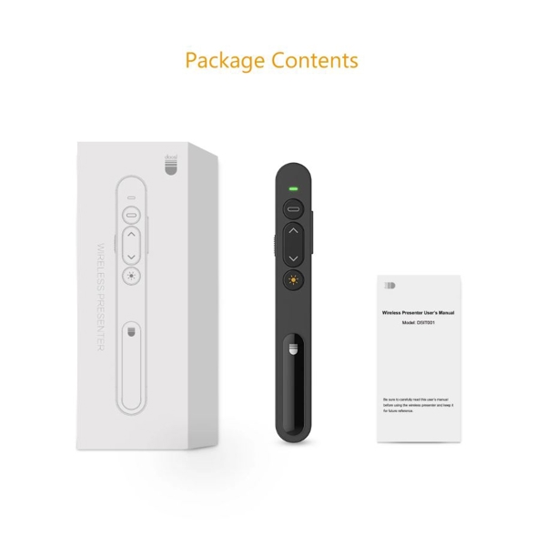 პრეზენტერი Doosl DSIT0011 Wireless Presenter 2.4GHz Powerpoint Presentation Remote Control