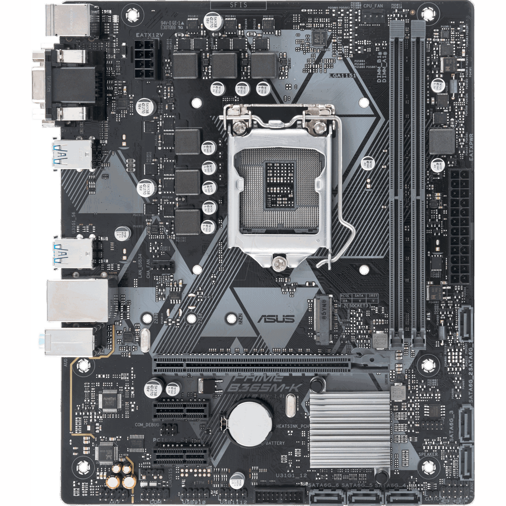 დედა დაფა ASUS LGA 1151 PRIME B365M-K B365 USB31G1 M2