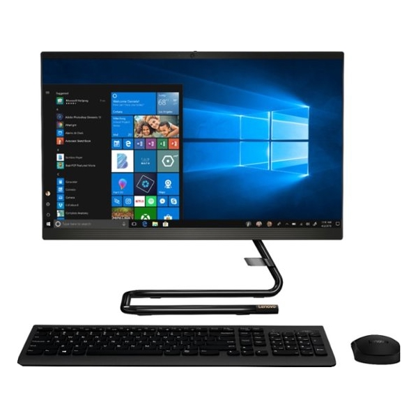 კომპიუტერი LENOVO DESKTOP IC A340-22IGM 21.5" FHD CELERON J4005 4GB 256GB SSD NO ODD NO OS BLACK