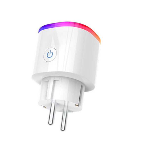 ჭკვიანი ასისტენტი Goldfox Wifi Smart Socket Smart Plug Voice Control Plug Works For Alexa Google Home IFTTT Mini RGB Smart EU plug
