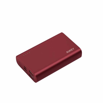 Power Bank AUKEY 10000MAH 18W 2-WAY POWER DELIVER + QUICK CHARGE 3.O RED