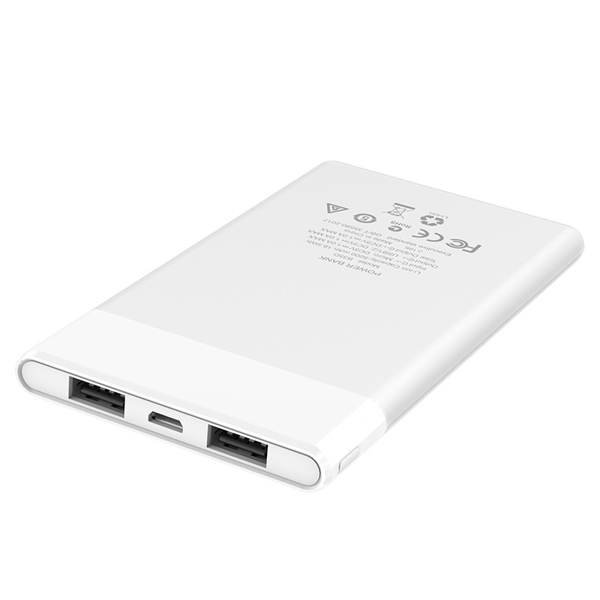 პორტატული დამტენი HOCO B35D Entourage Mobile Power Bank (5000 MAh) White