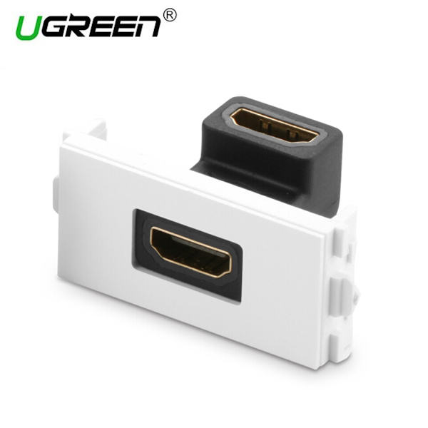 HDMI როზეტი UGREEN MM113 (20318), Adapter Connector HDMI Socket Panel, White