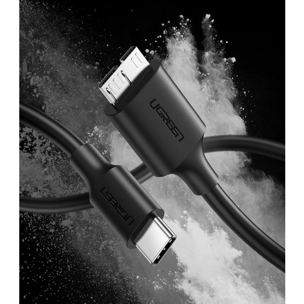 USB კაბელი UGREEN US312 (20103) Type-C to Micro-B Cable, 1m, Black