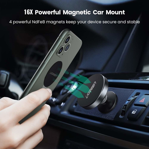 UGREEN LP117 (50321) Air Vent Mount Magnetic Phone Holder (Black)