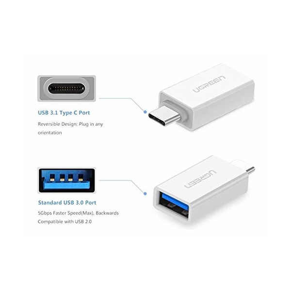 ადაპტერი UGREEN US173 (30155) USB-C 3.1 male to USB 3.0 female adapter