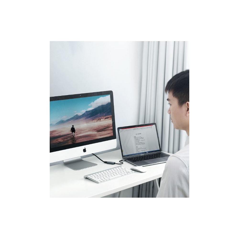 ადაპტერი UGREEN CM236 (60351), Type C to Mini DP Converter, Gray