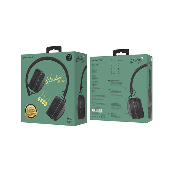 ყურსასმენები BOROFONE BO3 Rhyme wireless headset black