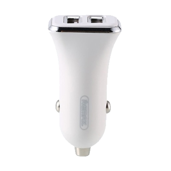 მანქანის USB დამტენი REMAX 2USB 2.4A Car Charger RCC203 white