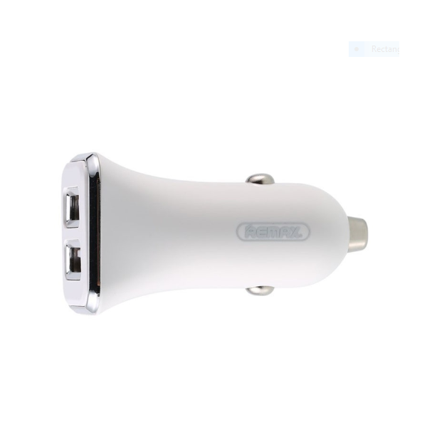 მანქანის USB დამტენი REMAX 2USB 2.4A Car Charger RCC203 white