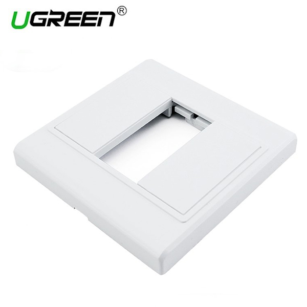 HDMI როზეტის ჩარჩო UGREEN (20316), Wall Plate HDMI Panel Frame Socket, White