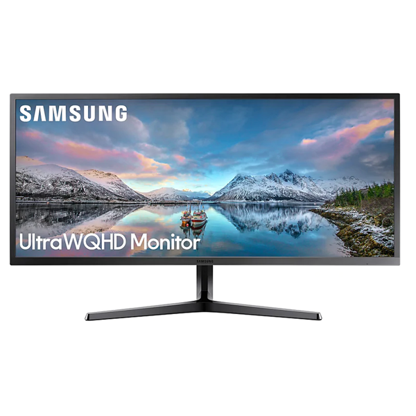 მონიტორი Samsung LS34J550WQIXCI, 34", Curved, VA, HDMI, DP, Black