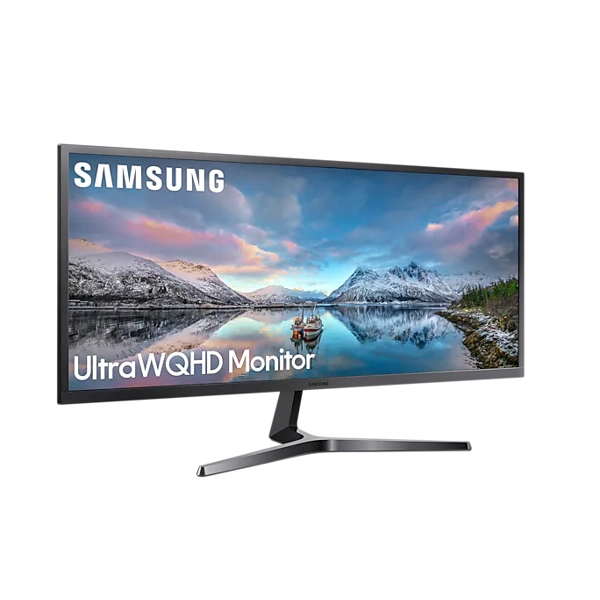 მონიტორი Samsung LS34J550WQIXCI, 34", Curved, VA, HDMI, DP, Black