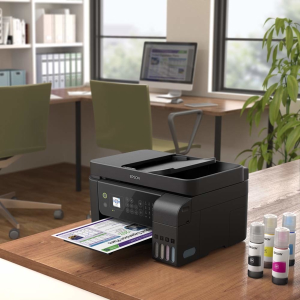 პრინტერი Epson L5190 Wi-Fi All-in-One Ink Tank Printer with ADF/LAN (C11CG85405)