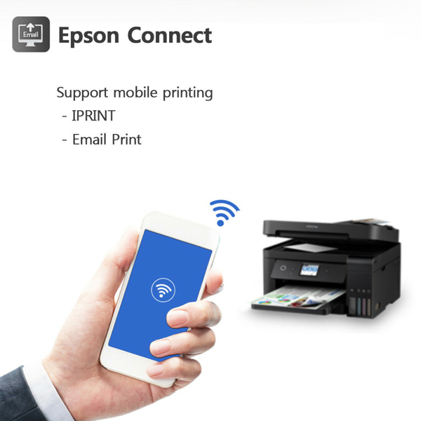 მულტიფუნქციური ჭავლური პრინტერი Epson L6190 Wi-Fi Duplex All-in-One Ink Tank Printer with ADF Copy Scan Fax