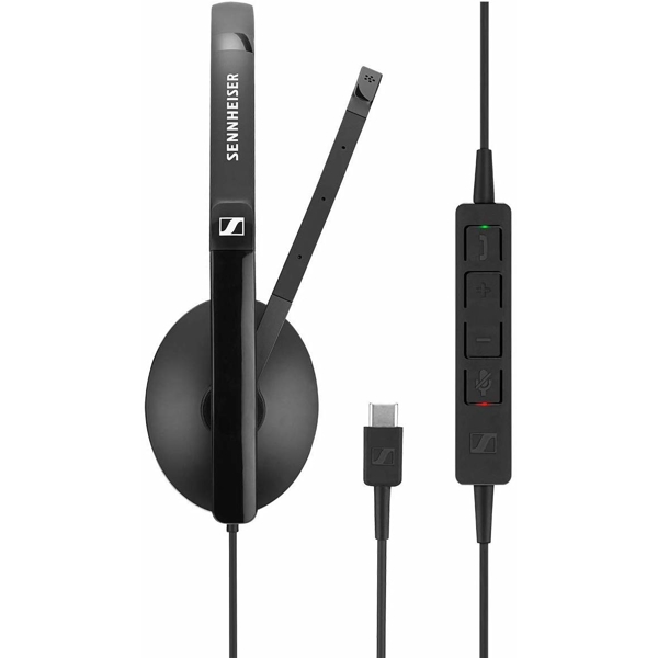 ყურსასმენი Sennheiser SC 160 USB-C Double- Sided (Binaural) Headset for Business Professionals with HD Stereo Sound Noise-Canceling Microphone USB-C Connector (Black)