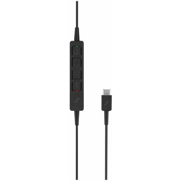 ყურსასმენი Sennheiser SC 160 USB-C Double- Sided (Binaural) Headset for Business Professionals with HD Stereo Sound Noise-Canceling Microphone USB-C Connector (Black)