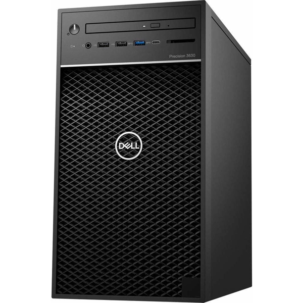 პრსონალური კომპიუტერი Dell Precision Tower Workstation 3630, Intel Xeon E-2186G, 6 Core HT, 12MB Cache, 3.8Ghz, 4.7GHz Turbo 32GB (2X16GB) 2666 MHz DDR4 UDIMM Non-ECC (4 Dimm Slots; Up to 64GB ), M.2 512GB PCIe NVMe SSD 