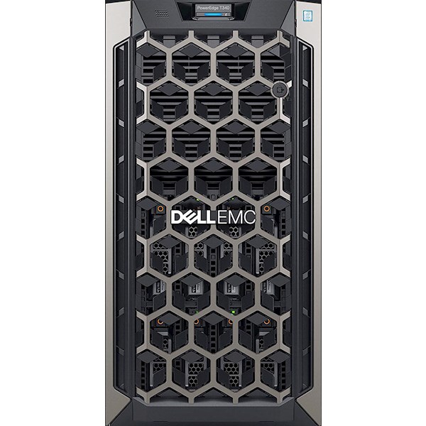 Dell PowerEdge T340 Server / Chassis with up to 8x3.5" Hot Plug Hard Drives / Intel Xeon E-2126G 3.3GHz, 12M cache, 6C/6T, turbo (80W) / 16GB 