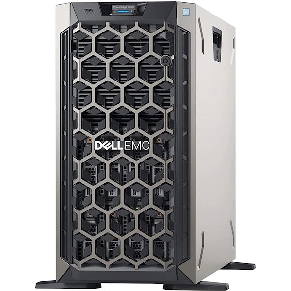 Dell PowerEdge T340 Server / Chassis with up to 8x3.5" Hot Plug Hard Drives / Intel Xeon E-2126G 3.3GHz, 12M cache, 6C/6T, turbo (80W) / 16GB 