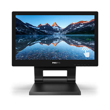 მონიტორი PHILIPS TFT LCD monitor with SmoothTouch / 15.6 inch / Operating system Windows, Android / MAC OS X; certain Linux versions / VGA / DisplayPort 1.2 / USB 3.1 x 2 / Black