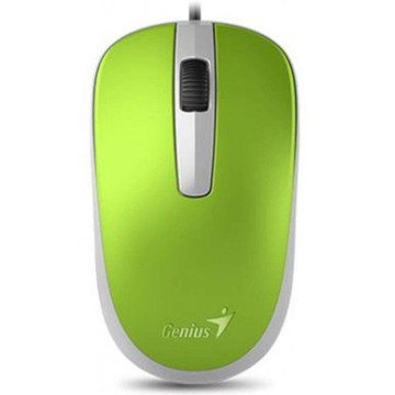 მაუსი Genius DX-120 / USB / G5 / green mouse (green / optical 1000dpi / fits both hands)