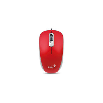 მაუსი Genius DX-120 / USB / G5 / red mouse (red / optical 1000dpi / fits both hands)