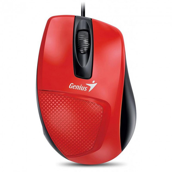 მაუსი Genius DX-150X / USB / G5 / Red / Black (Red optical 1000dpi fits the right hand)