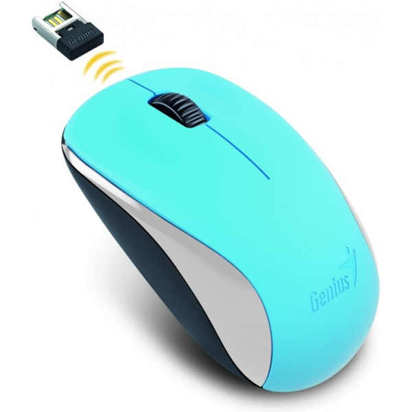 მაუსი Genius Wireless mouse NX-7000 Blue (Blue G5 Hanger) 2.4GHz wireless / BlueEye 1200 dpi / 1xAA