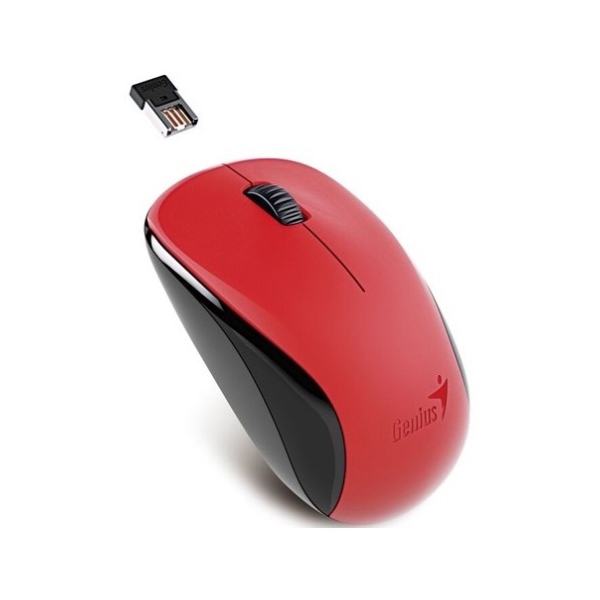 მაუსი Genius Wireless mouse NX-7005 Red (Red G5 Hanger) / 2.4GHz wireless / BlueEye 1200 dpi / 1xAA