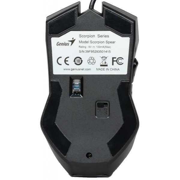 მაუსი Gaming mouse Genius Scorpion Spear / USB