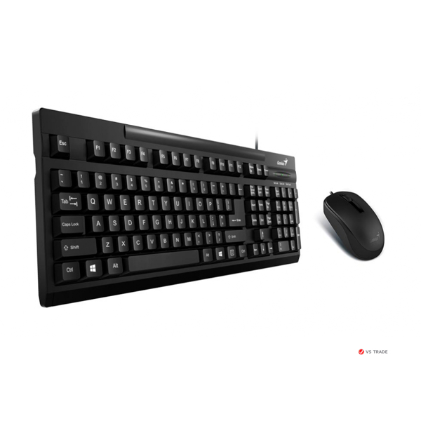 კლავიატურა+მაუსი Set of keyboard mouse Genius KM-125, Black, USB, Wired KBMouse Combo (KB-125 DX-120)