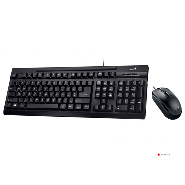 კლავიატურა+მაუსი Set of keyboard mouse Genius KM-125, Black, USB, Wired KBMouse Combo (KB-125 DX-120)