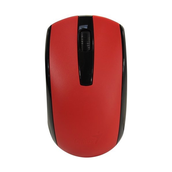 მაუსი Wireless mouse Genius ECO-8100 red (Red) / 2.4GHz / BlueEye 800-1600 dpi / NiMH battery