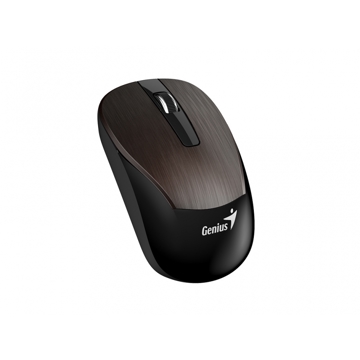 მაუსი Wireless mouse Genius ECO-8015 metallic chocolate (Chocolate) / 2.4GHz / BlueEye 800-1600 dpi / NiMH battery