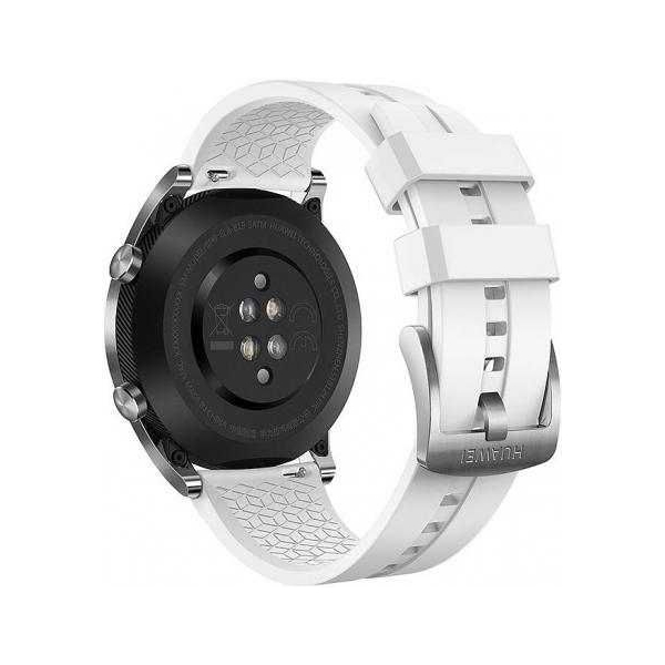 სმარტ საათი Huawei Watch GT Elegant Stainless Steel White Fluoroelastomer Strap  42.8мм / 1.2"