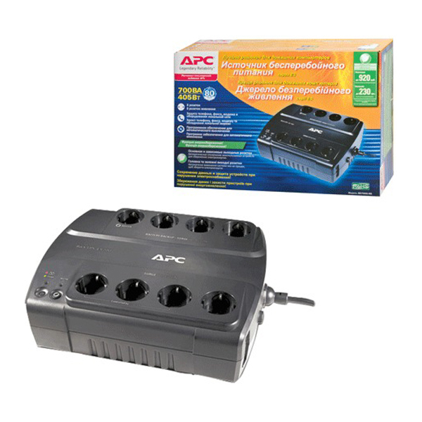 APC Back-UPS ES 700VA, 8x Schuko, USB, 405W, AVR