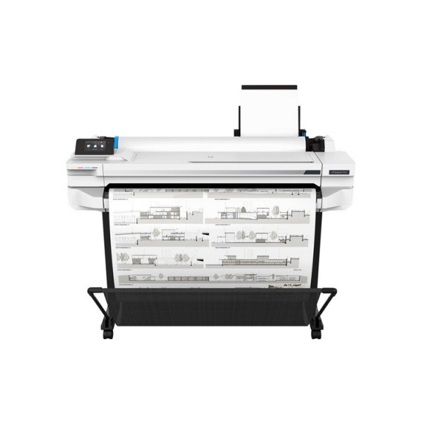 პრინტერი HP DesignJet T525 36-in Printer; 35 sec/page on A1; Up to 2400 x 1200 dpi; Roll size:279 to 610 mm; Input tray: A4, A3; manual feed: A2, A1, A0