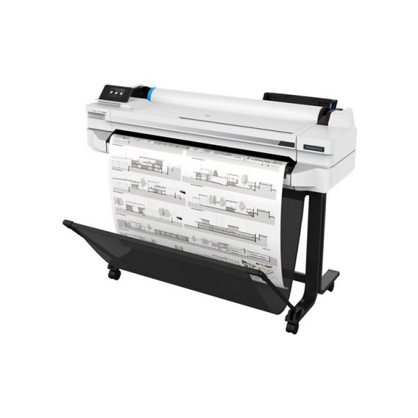 პრინტერი HP DesignJet T525 36-in Printer; 35 sec/page on A1; Up to 2400 x 1200 dpi; Roll size:279 to 610 mm; Input tray: A4, A3; manual feed: A2, A1, A0