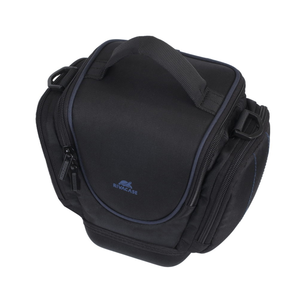 ფოტოაპარატის ჩანთა RIVACASE 7202 SLR Holster Case with side pockets Black