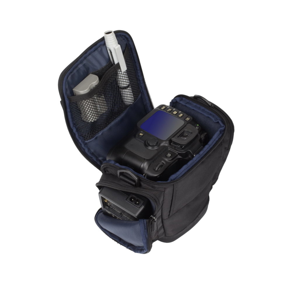 ფოტოაპარატის ჩანთა RIVACASE 7202 SLR Holster Case with side pockets Black