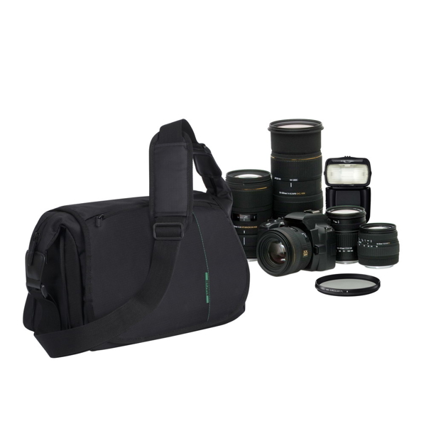 ფოტოაპარატის ჩანთა RIVACASE 7450 (PS) SLR Messenger Bag Black