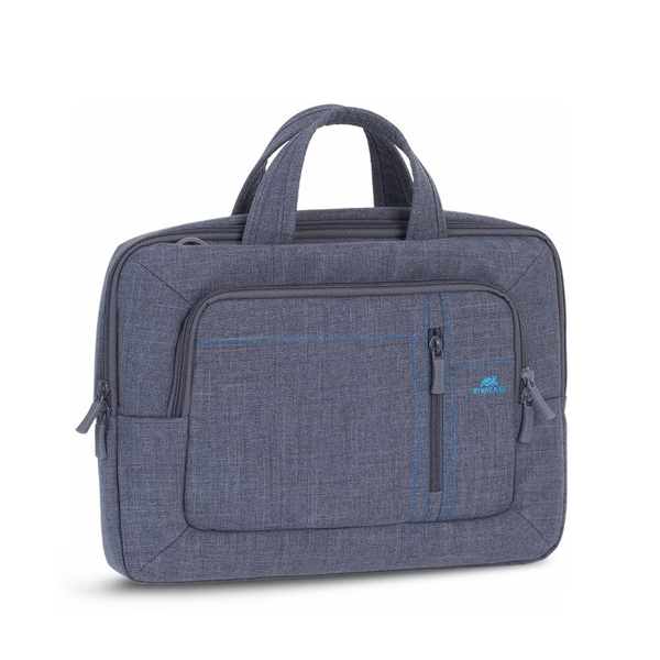 ნოუთბუქის ჩანთა RIVACASE 7520 13.3-14'' Laptop Canvas Shoulder Bag Grey