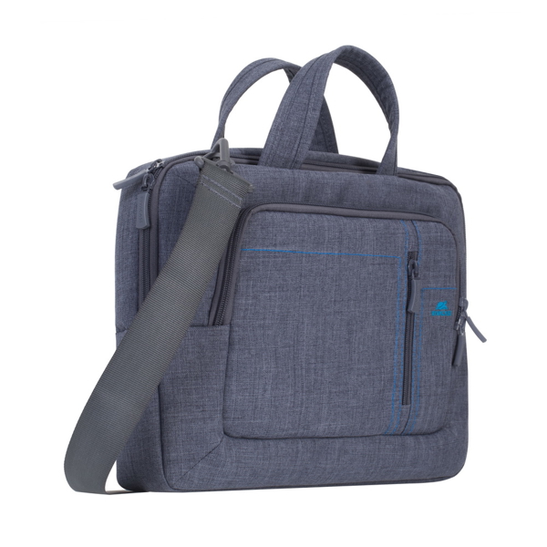 ნოუთბუქის ჩანთა RIVACASE 7520 13.3-14'' Laptop Canvas Shoulder Bag Grey